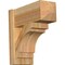Ekena Millwork Merced Rough Sawn Craftsman Outlooker, Western Red Cedar, 8"W x 18"D x 18"H OUT08X18X18MRC04RWR - alternate 1